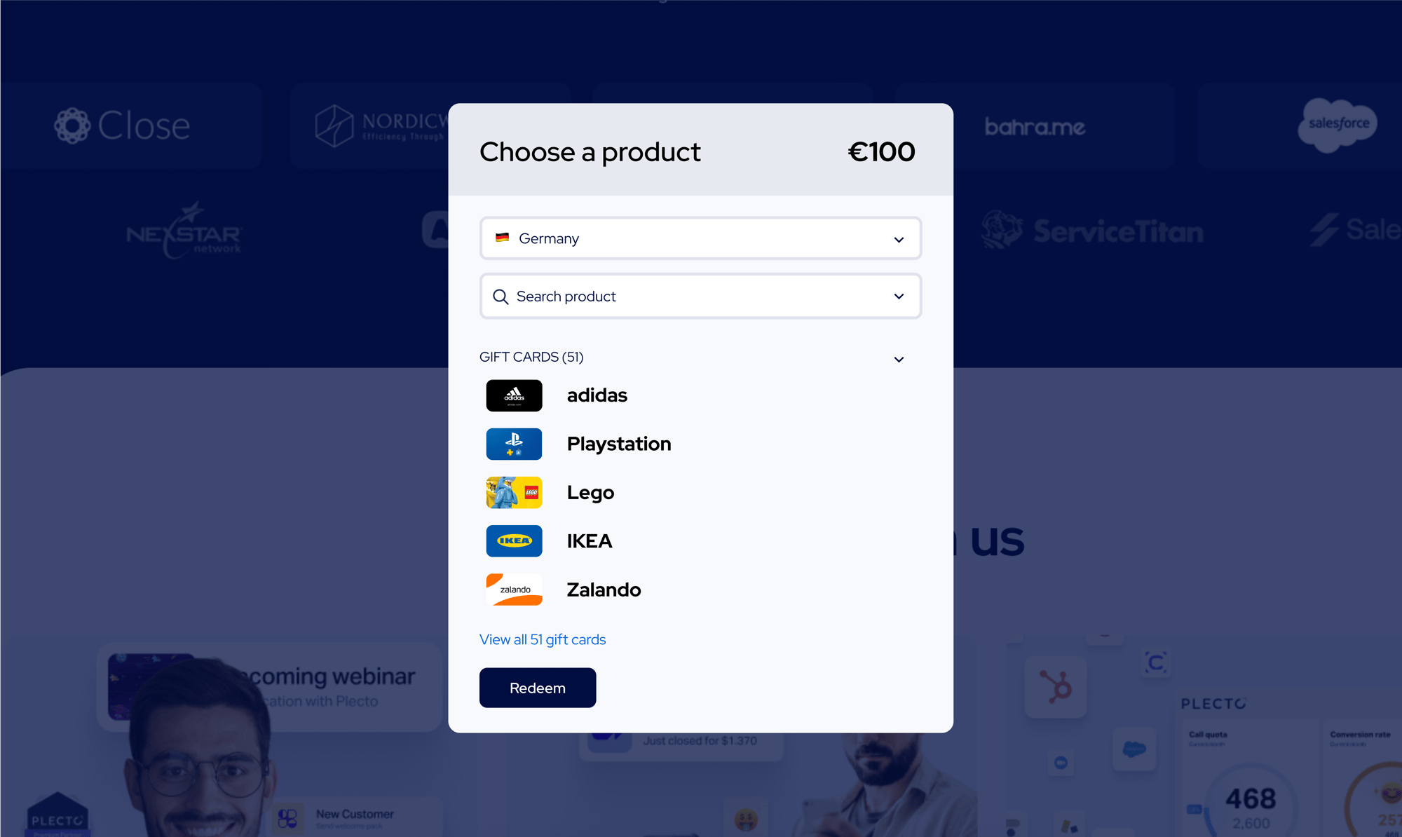 Redeem voucher Redeem voucher